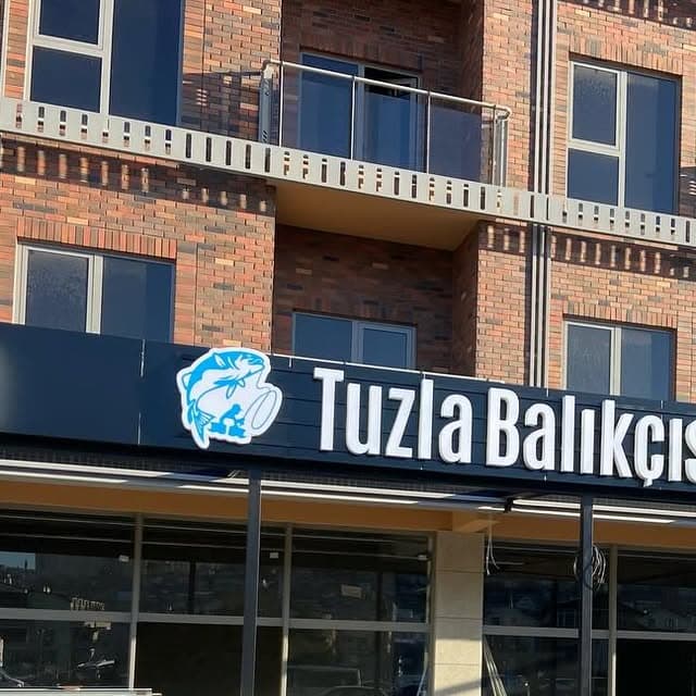 Tuzla Balıkçısı için logo ve cephe tabelası uygulaması