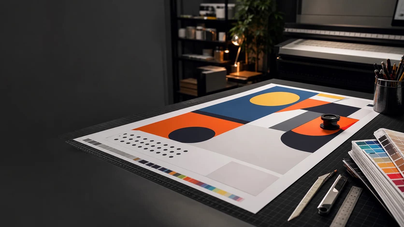 Tabela ve baskı yüzeyleri için hazırlanan grafik tasarım çalışması