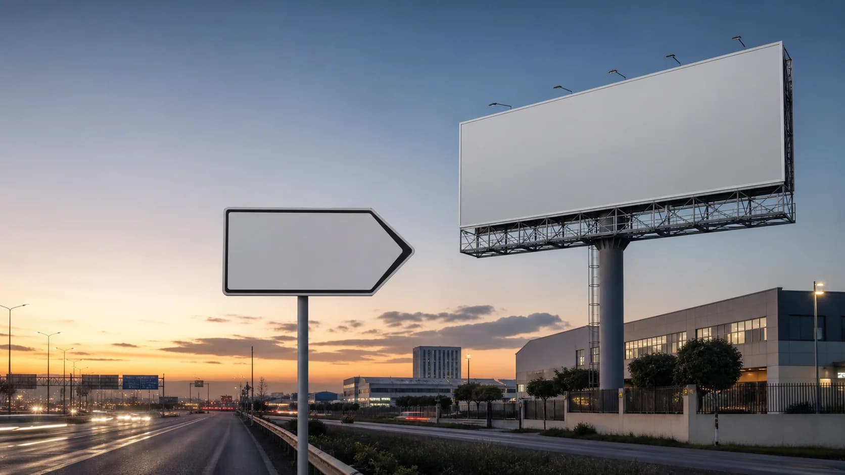 Bina çatısına kurulmuş, uzaktan okunan yol tabelası