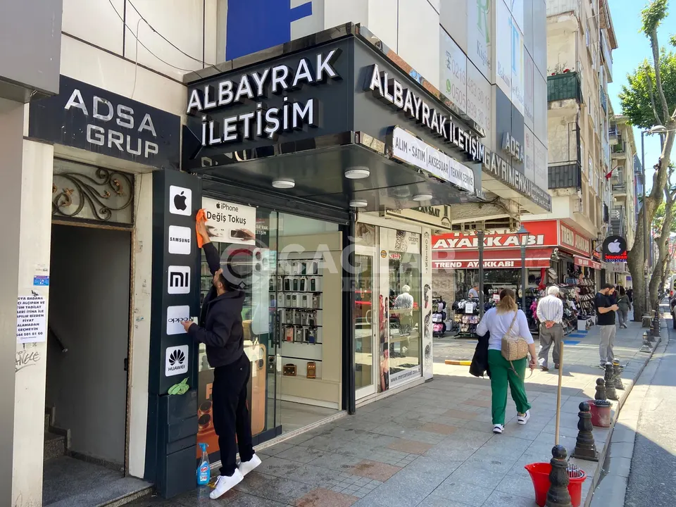 Albayrak İletişim için köşe cephe tabelası uygulaması
