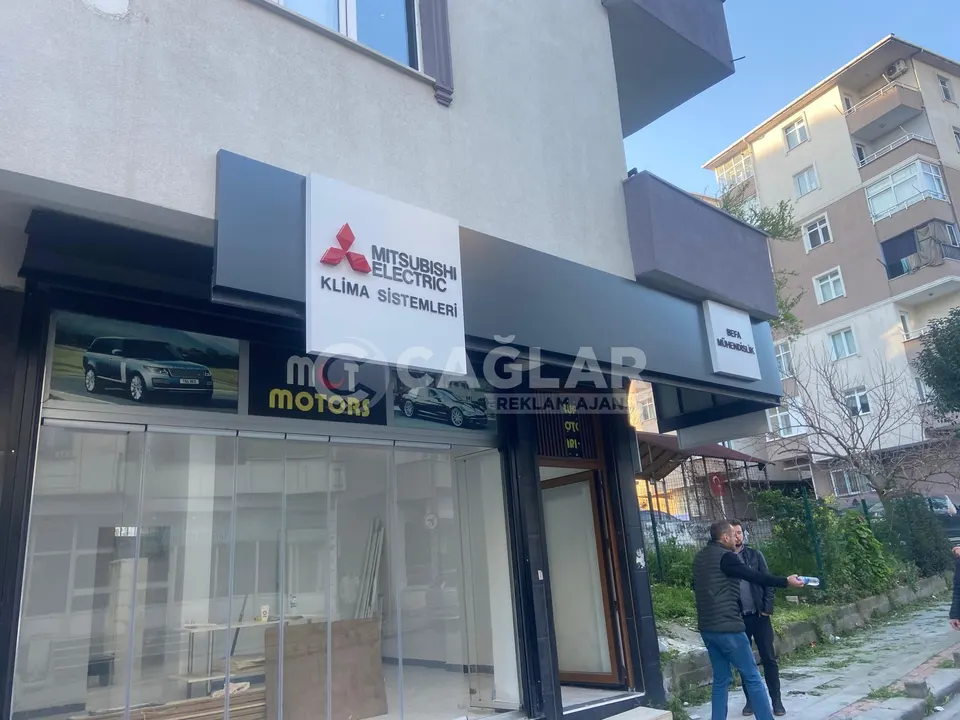 Mitsubishi Electric için köşe cephe uygulaması uygulaması