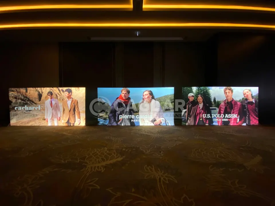 Etkinlik alanı için yatay led box panolar uygulaması